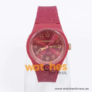Superdry Women’s Quartz Plum Silicone Strap Plum Dial 38mm Watch SYL167R