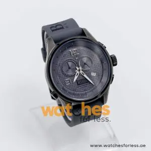 Hugo Boss Men’s Quartz Grey Silicone Strap Grey Dial 45mm Watch 1512800/1