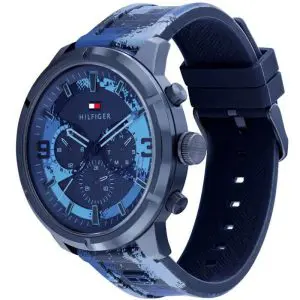Tommy Hilfiger Men’s Quartz Blue Silicone Strap Blue Dial 50mm Watch 1792073 UAE DUBAI AJMAN SHARJAH ABU DHABI RAS AL KHAIMA UMM UL QUWAIN ALAIN FUJAIRAH