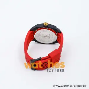 Ferrari Men’s Quartz Red Silicone Strap Black Dial 46mm Watch 830118 UAE DUBAI AJMAN SHARJAH ABU DHABI RAS AL KHAIMA UMM UL QUWAIN ALAIN FUJAIRAH