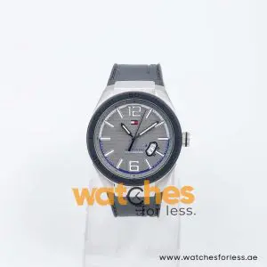 Tommy Hilfiger Men’s Quartz Grey Silicone Strap Grey Dial 43mm Watch 1790725 UAE DUBAI AJMAN SHARJAH ABU DHABI RAS AL KHAIMA UMM UL QUWAIN ALAIN FUJAIRAH