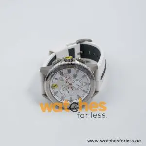 Ferrari Men’s Quartz White Silicone Strap White Dial 48mm Watch 830140/1 UAE DUBAI AJMAN SHARJAH ABU DHABI RAS AL KHAIMA UMM UL QUWAIN ALAIN FUJAIRAH