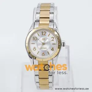 Tommy Hilfiger Women’s Quartz Two Tone Stainless Steel Silver Dial 29mm Watch 1781277