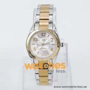 Tommy Hilfiger Women’s Quartz Two Tone Stainless Steel Silver Dial 29mm Watch 1781277