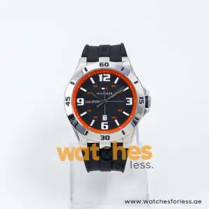 Tommy Hilfiger Men’s Quartz Black Silicone Strap Black Dial 46mm Watch TH2431141614 UAE DUBAI AJMAN SHARJAH ABU DHABI RAS AL KHAIMA UMM UL QUWAIN ALAIN FUJAIRAH