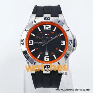 Tommy Hilfiger Men’s Quartz Black Silicone Strap Black Dial 46mm Watch TH2431141614 UAE DUBAI AJMAN SHARJAH ABU DHABI RAS AL KHAIMA UMM UL QUWAIN ALAIN FUJAIRAH