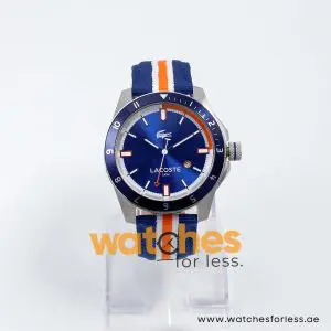 Lacoste Men’s Quartz Multi Nylon Strap Blue Dial 44mm Watch 2010700 UAE DUBAI AJMAN SHARJAH ABU DHABI RAS AL KHAIMA UMM UL QUWAIN ALAIN FUJAIRAH