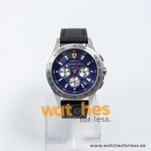 Ferrari Men’s Quartz Black Leather Strap Blue Dial 44mm Watch 830041/4 UAE DUBAI AJMAN SHARJAH ABU DHABI RAS AL KHAIMA UMM UL QUWAIN ALAIN FUJAIRAH