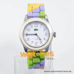 Lacoste Women’s Quartz Multi Color Silicone Strap White Dial 38mm Watch 2000491 UAE DUBAI AJMAN SHARJAH ABU DHABI RAS AL KHAIMA UMM UL QUWAIN ALAIN FUJAIRAH