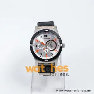 Hugo Boss Men’s Quartz Grey Leather Strap Silver Dial 44mm Watch 1512538 UAE DUBAI AJMAN SHARJAH ABU DHABI RAS AL KHAIMA UMM UL QUWAIN ALAIN FUJAIRAH