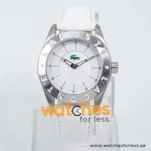 Lacoste Women’s Quartz White Leather Strap Mother Of Pearl Dial 37mm Watch 2010536 UAE DUBAI AJMAN SHARJAH ABU DHABI RAS AL KHAIMA UMM UL QUWAIN ALAIN FUJAIRAH