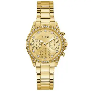 Guess Women’s Quartz Gold Stainless Steel Gold Dial 36mm Watch W1293L2 UAE DUBAI AJMAN SHARJAH ABU DHABI RAS AL KHAIMA UMM UL QUWAIN ALAIN FUJAIRAH