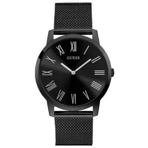 Guess Men’s Quartz Black Stainless Steel Black Dial 44mm Watch W1263G3 UAE DUBAI AJMAN SHARJAH ABU DHABI RAS AL KHAIMA UMM UL QUWAIN ALAIN FUJAIRAH