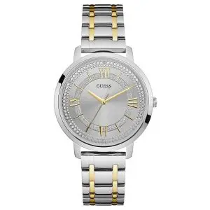 Guess Women’s Quartz Two Tone Stainless Steel Silver Dial 40mm Watch W0933L5 UAE DUBAI AJMAN SHARJAH ABU DHABI RAS AL KHAIMA UMM UL QUWAIN ALAIN FUJAIRAH