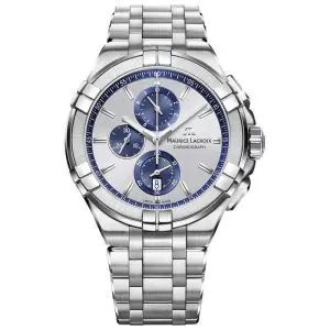 Maurice Lacroix Men’s Quartz Swiss Made Silver Stainless Steel Silver Dial 44mm Watch AI1018-SS002-131-1 UAE DUBAI AJMAN SHARJAH ABU DHABI RAS AL KHAIMA UMM UL QUWAIN ALAIN FUJAIRAH
