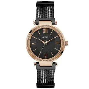 Guess Women’s Quartz Black Stainless Steel Black Dial 36mm Watch W0638L5 UAE DUBAI AJMAN SHARJAH ABU DHABI RAS AL KHAIMA UMM UL QUWAIN ALAIN FUJAIRAH