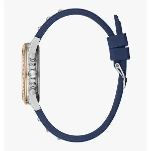 Guess Women’s Quartz Navy Blue Silicone Strap Silver Sunray Dial 36mm Watch W1292L2 UAE DUBAI AJMAN SHARJAH ABU DHABI RAS AL KHAIMA UMM UL QUWAIN ALAIN FUJAIRAH