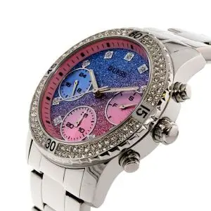 Guess Women’s Quartz Silver Stainless Steel Multi Dial 38mm Watch W0774L1 UAE DUBAI AJMAN SHARJAH ABU DHABI RAS AL KHAIMA UMM UL QUWAIN ALAIN FUJAIRAH