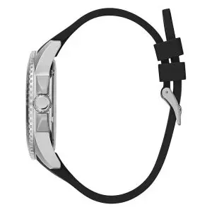 Guess Men’s Quartz Black Silicone Strap Black Dial 44mm Watch W1109G1 UAE DUBAI AJMAN SHARJAH ABU DHABI RAS AL KHAIMA UMM UL QUWAIN ALAIN FUJAIRAH