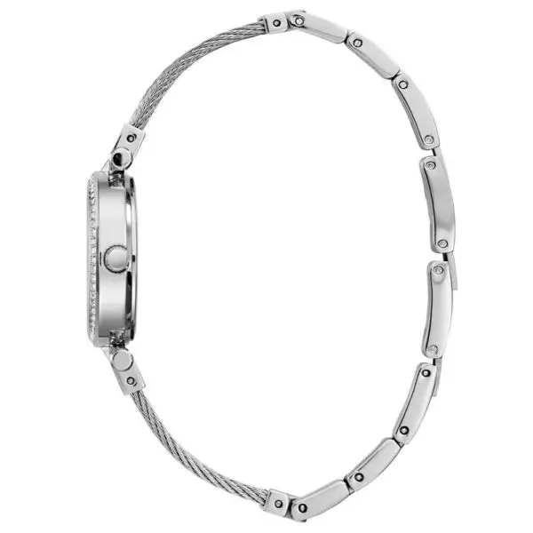 Guess Women’s Quartz Silver Stainless Steel Silver Dial 27mm Watch W1009L1 UAE DUBAI AJMAN SHARJAH ABU DHABI RAS AL KHAIMA UMM UL QUWAIN ALAIN FUJAIRAH