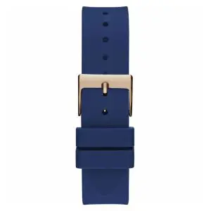 Guess Women’s Quartz Blue Silicone Strap Rose Gold Dial 40mm Watch GW0536L5