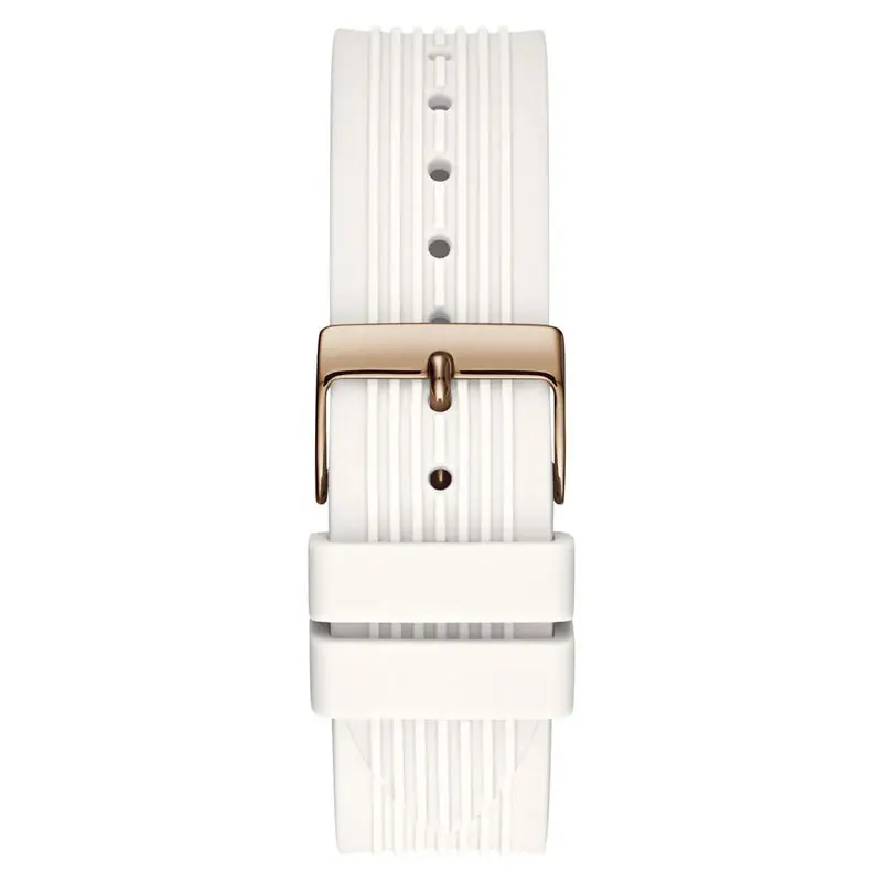 Guess Women’s Quartz White Silicone Strap White Dial 39mm Watch GW0030L3
