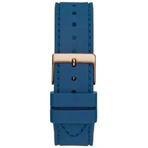 Guess Women’s Quartz Blue Silicone Strap Rose Gold Dial 39mm Watch GW0439L4