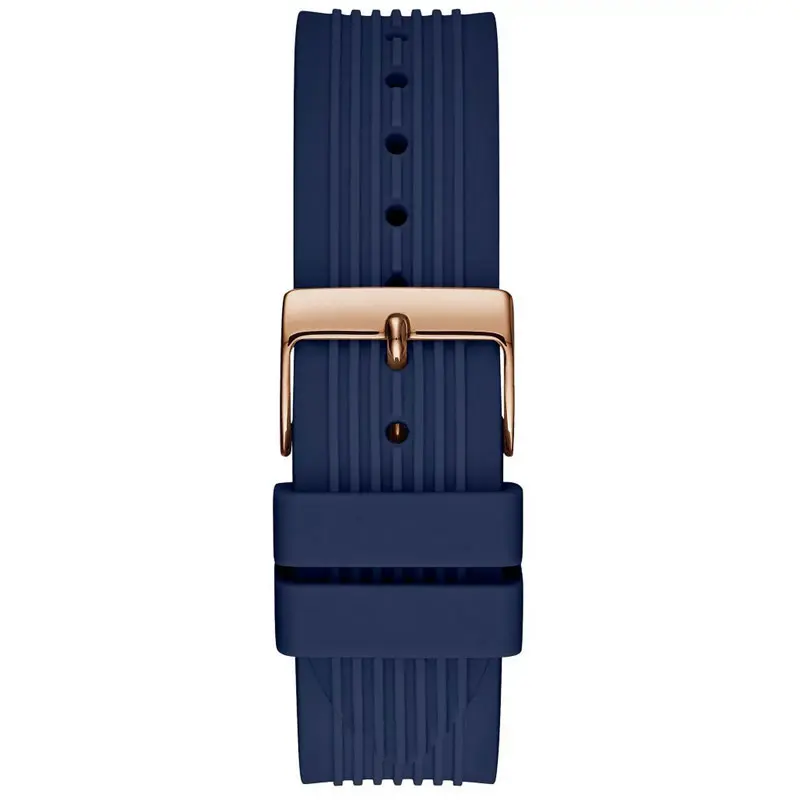 Guess Women’s Quartz Blue Silicone Strap White Dial 39mm Watch GW0030L5