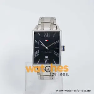 Tommy Hilfiger Men’s Quartz Silver Stainless Steel Black Dial 34mm Watch 1710217