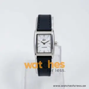 Lacoste Women’s Quartz Black Leather Strap White Dial 23mm Watch 2000642