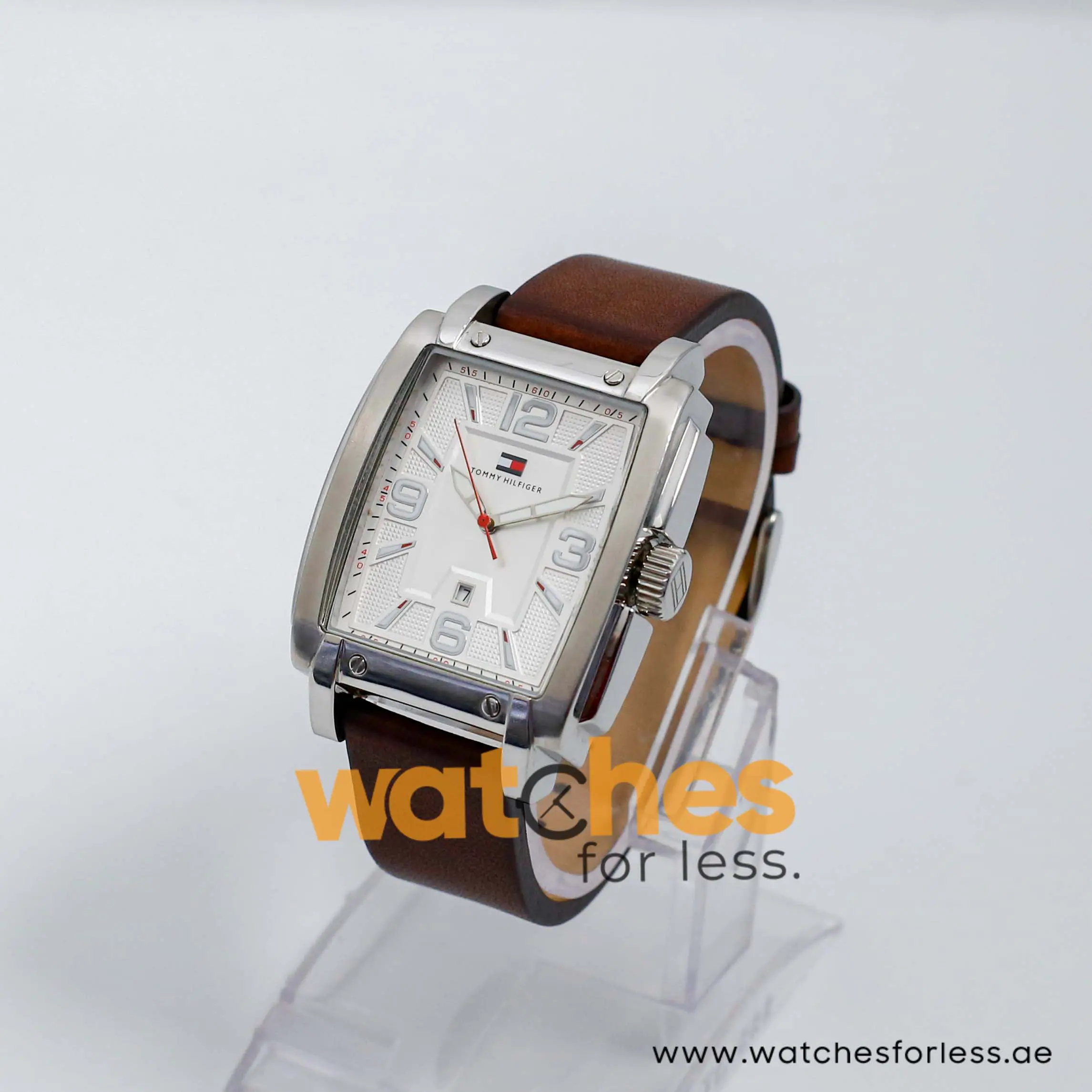 Tommy Hilfiger Men’s Quartz Dark Brown Leather Strap Silver Dial 39mm Watch 1790658Tommy Hilfiger Men’s Quartz Dark Brown Leather Strap Silver Dial 39mm Watch 1790658
