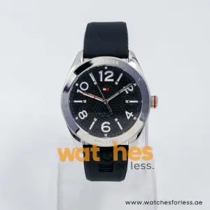 Tommy Hilfiger Women’s Quartz Black Silicone Strap Black Dial 40mm Watch 1923141311