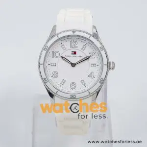 Tommy Hilfiger Women’s Quartz White Silicone Strap White Dial 38mm Watch 1781058