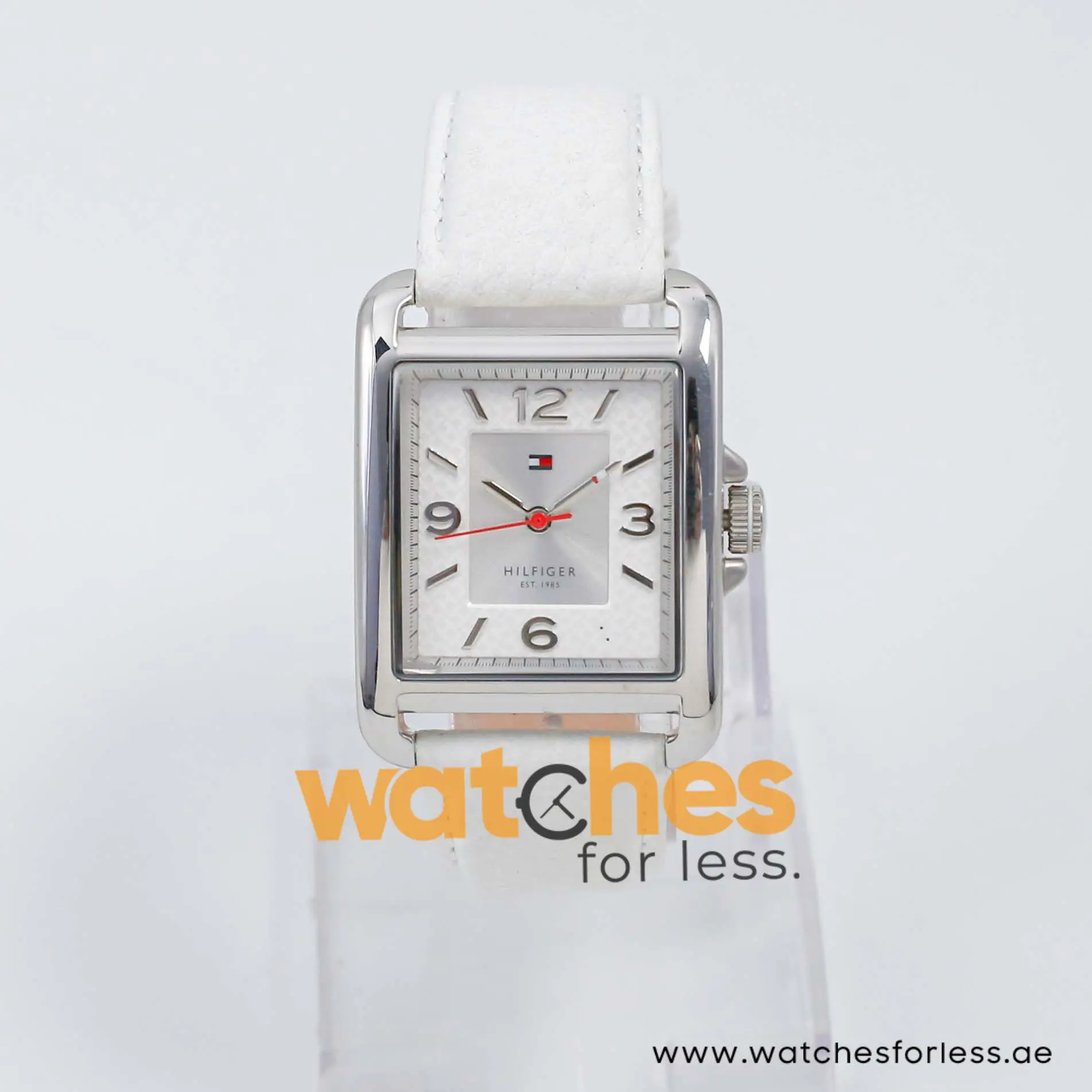 Tommy Hilfiger Women’s Quartz White Leather Strap Silver & White Dial 32mm Watch 1781197