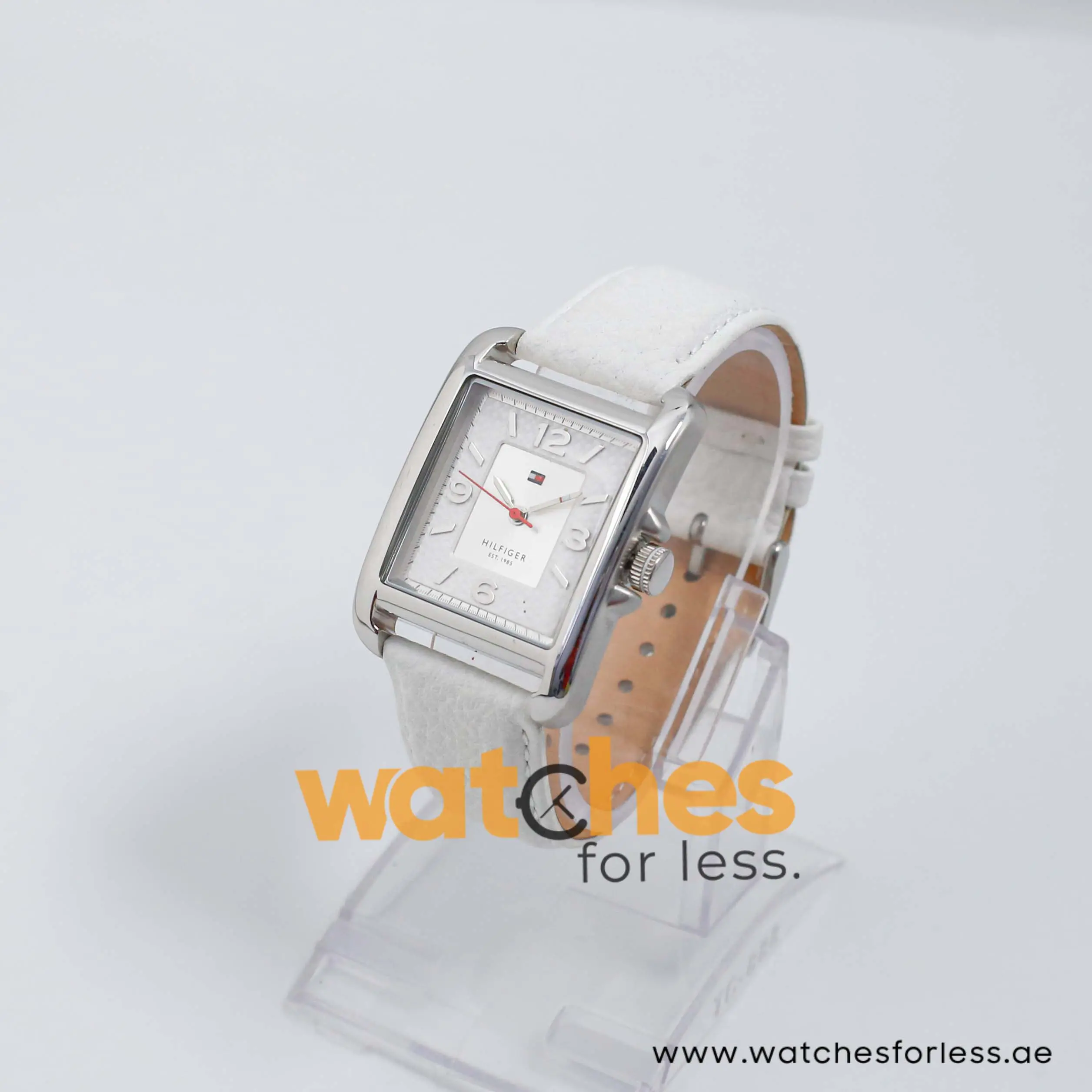 Tommy Hilfiger Women’s Quartz White Leather Strap Silver & White Dial 32mm Watch 1781197