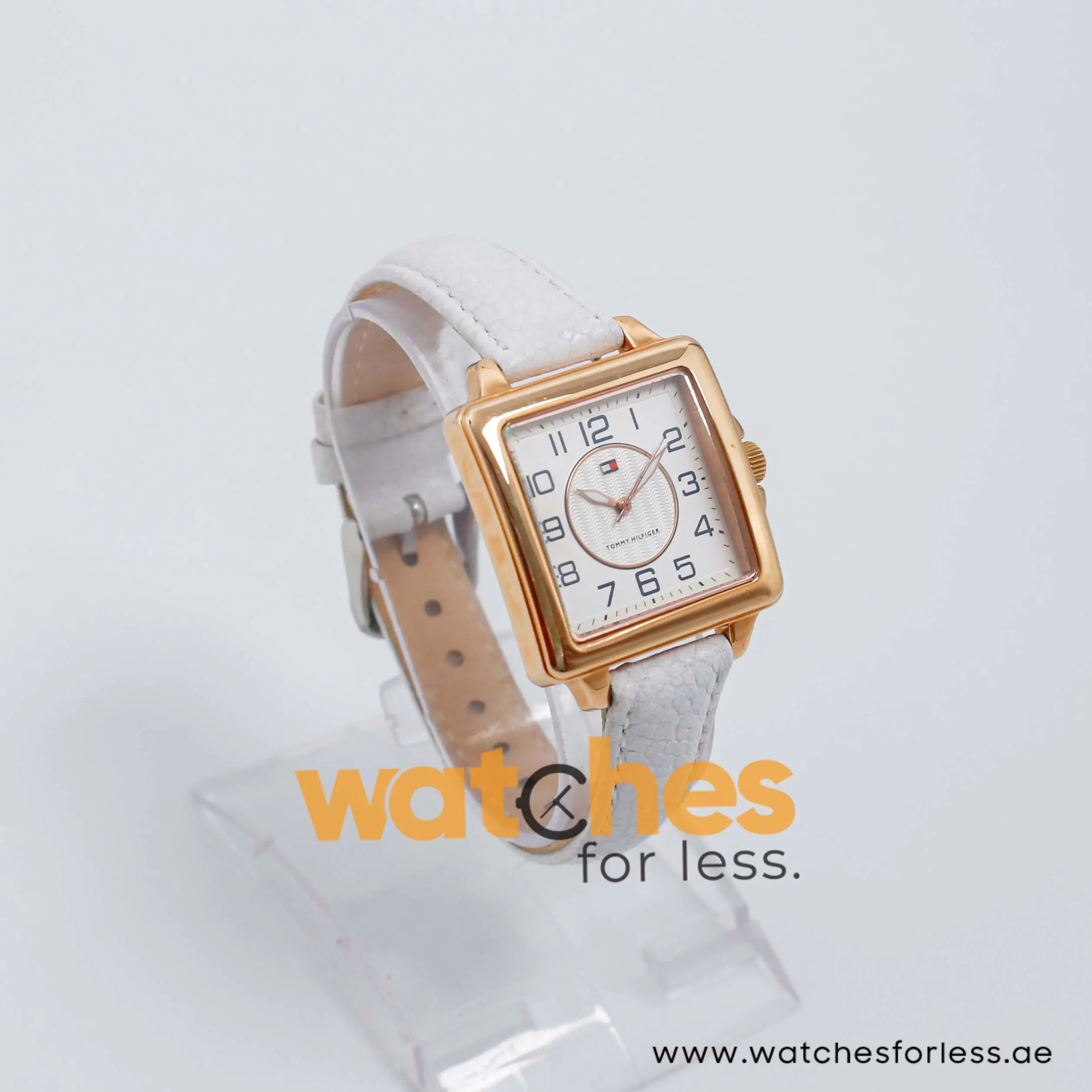 Tommy Hilfiger Women’s Quartz White Leather Strap White Dial 33mm Watch 1780867