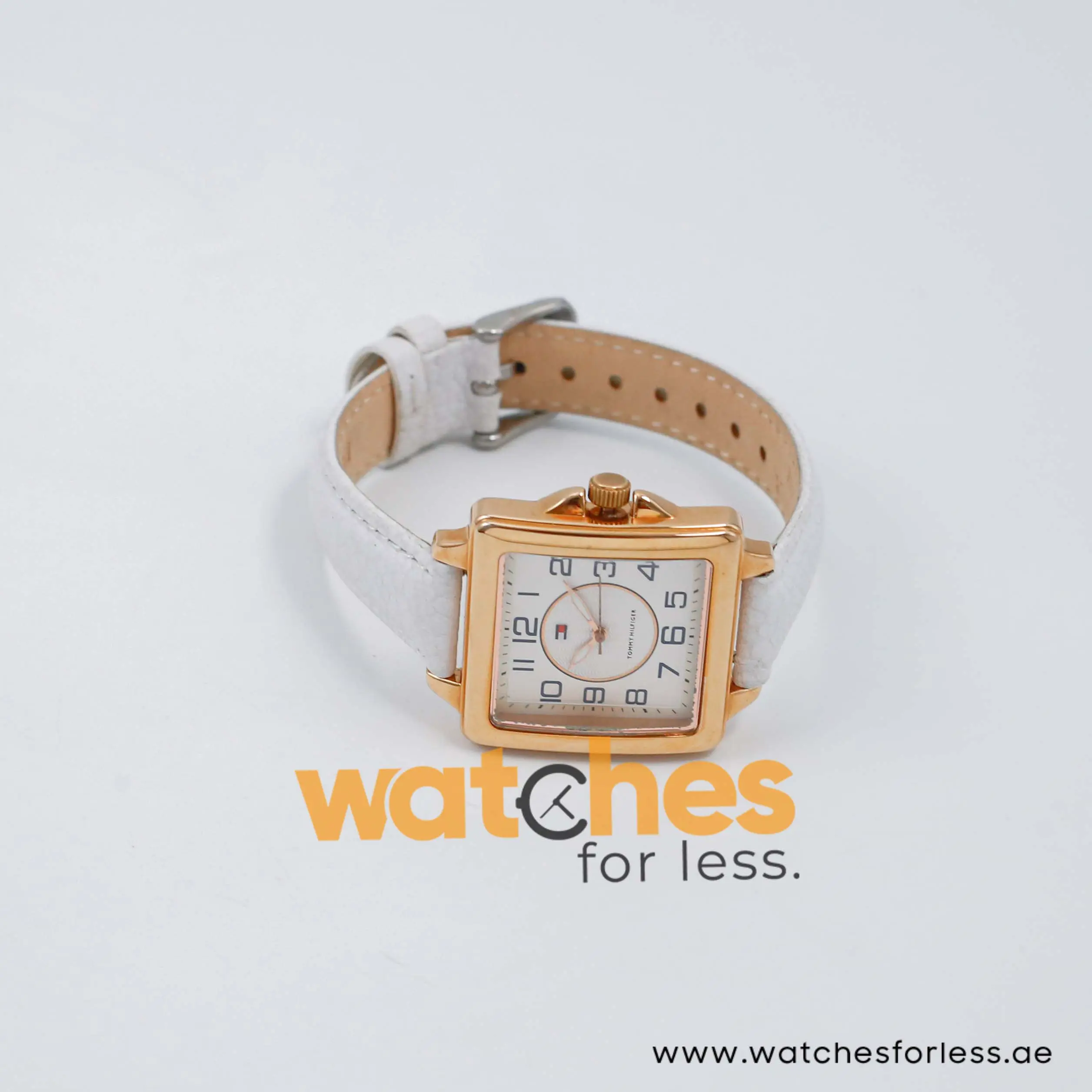 Tommy Hilfiger Women’s Quartz White Leather Strap White Dial 33mm Watch 1780867