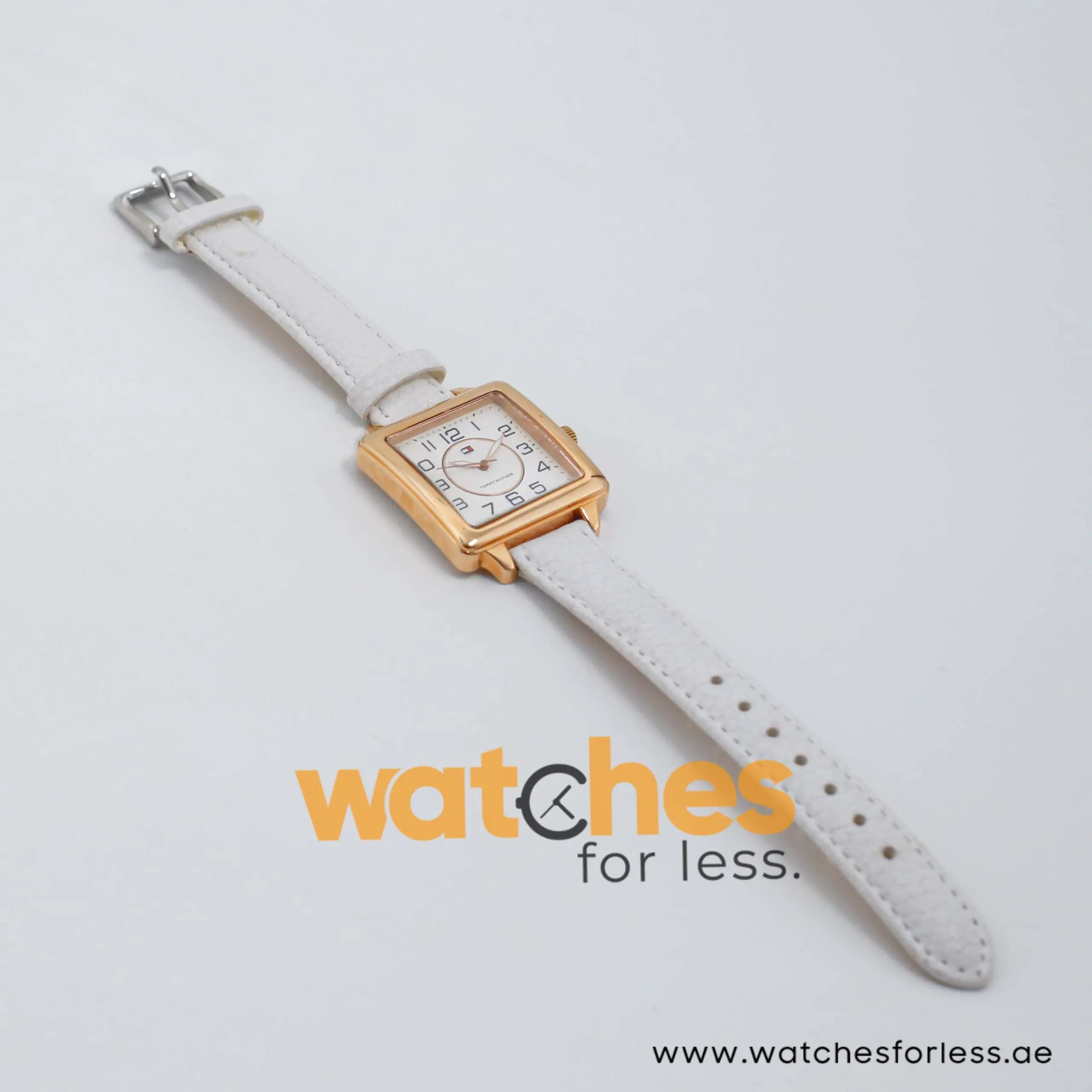 Tommy Hilfiger Women’s Quartz White Leather Strap White Dial 33mm Watch 1780867