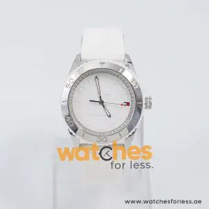Tommy Hilfiger Women’s Quartz White Silicone Strap White Dial 38mm Watch 1781122