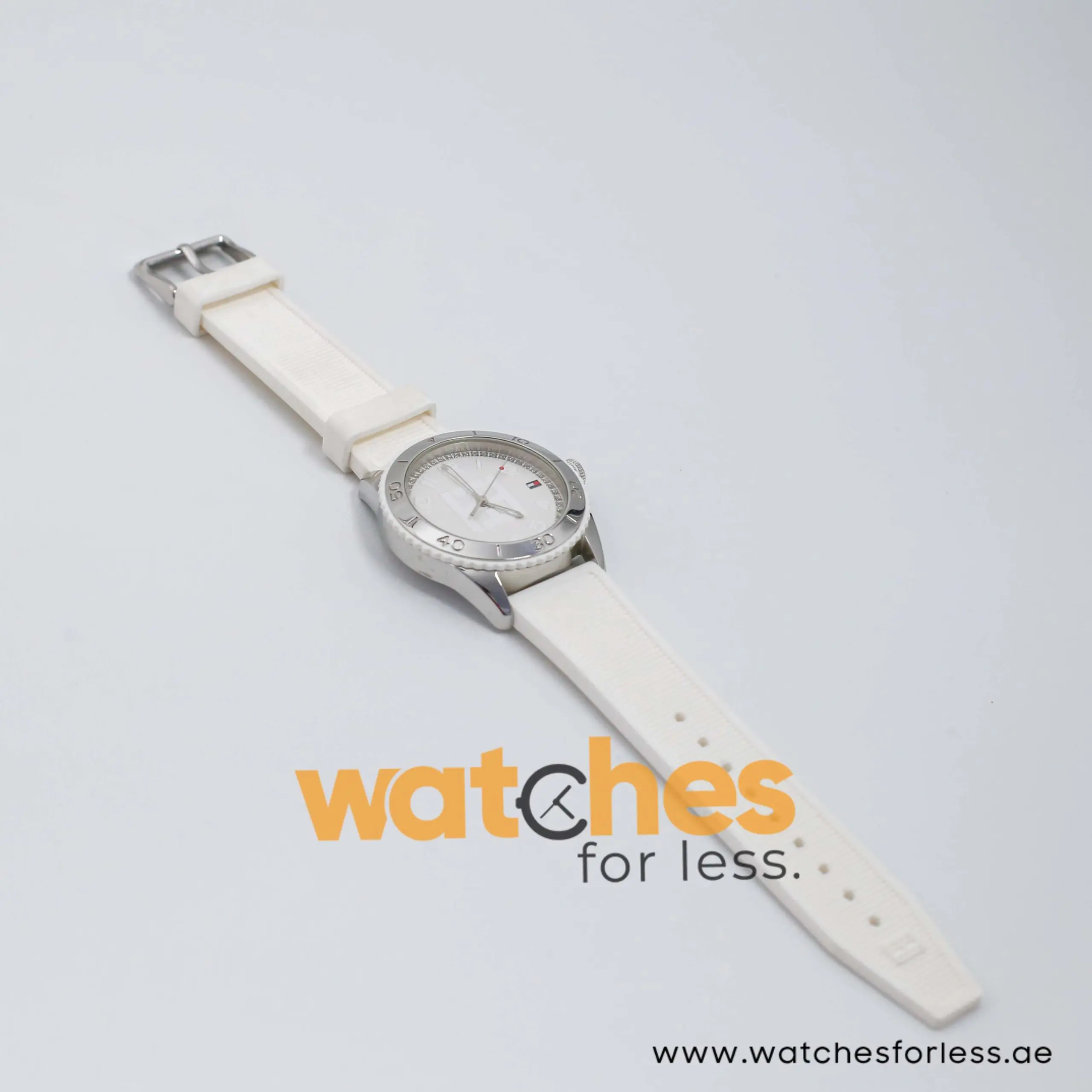 Tommy Hilfiger Women’s Quartz White Silicone Strap White Dial 38mm Watch 1781122