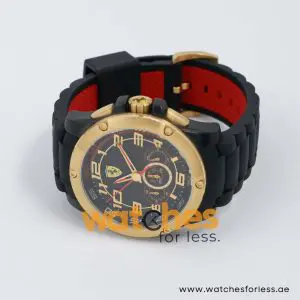 Ferrari Men’s Quartz Black Silicone Strap Black Dial 46mm Watch 830089