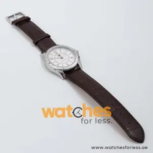 Tommy Hilfiger Women’s Quartz Dark Brown Leather Strap White Dial 40mm Watch 1780800