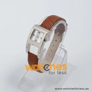 Tommy Hilfiger Women’s Quartz Brown Leather Strap Silver Dial 21mm Watch 1780162/1