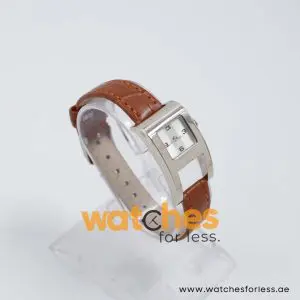 Tommy Hilfiger Women’s Quartz Brown Leather Strap Silver Dial 21mm Watch 1780162/1