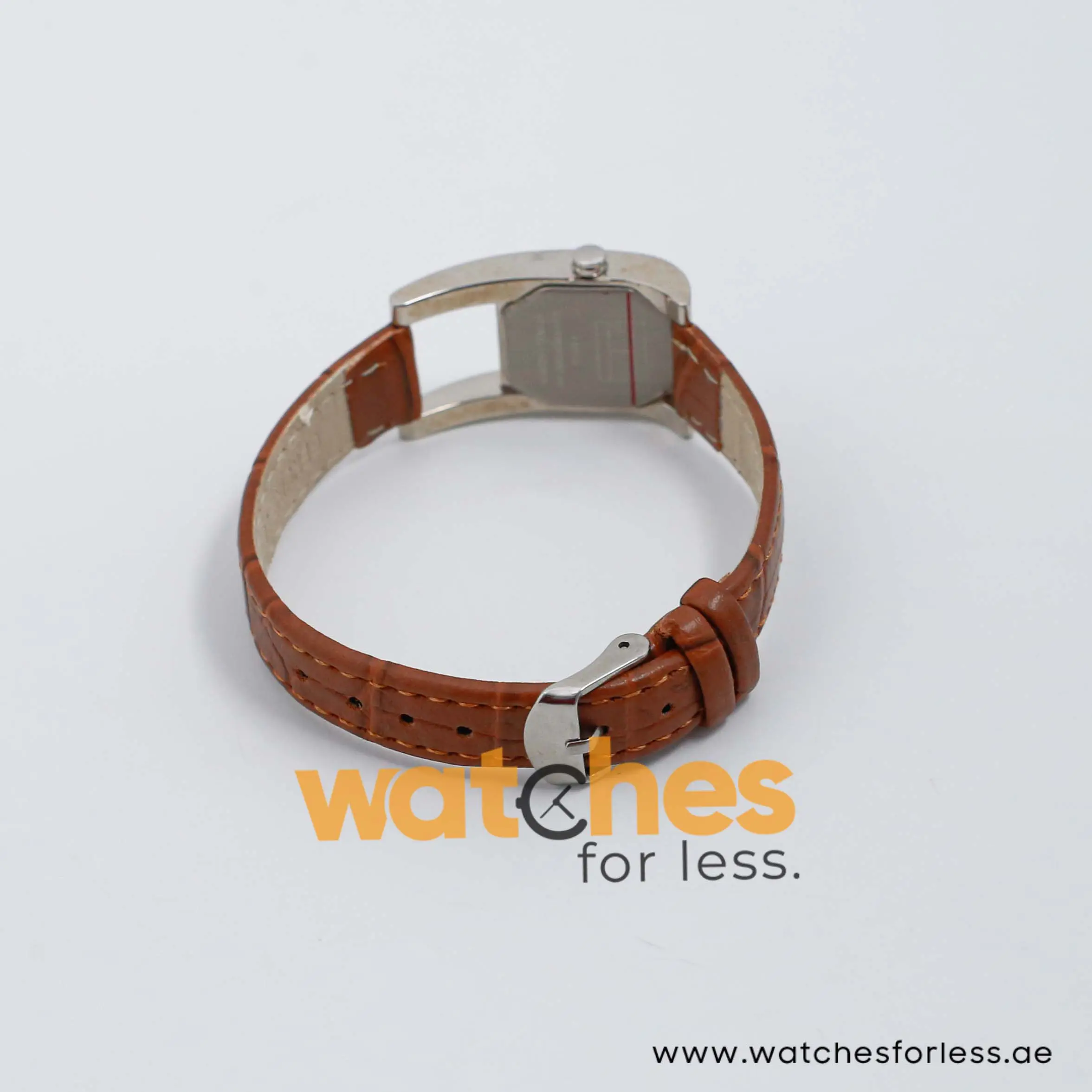 Tommy Hilfiger Women’s Quartz Brown Leather Strap Silver Dial 21mm Watch 1780162/1