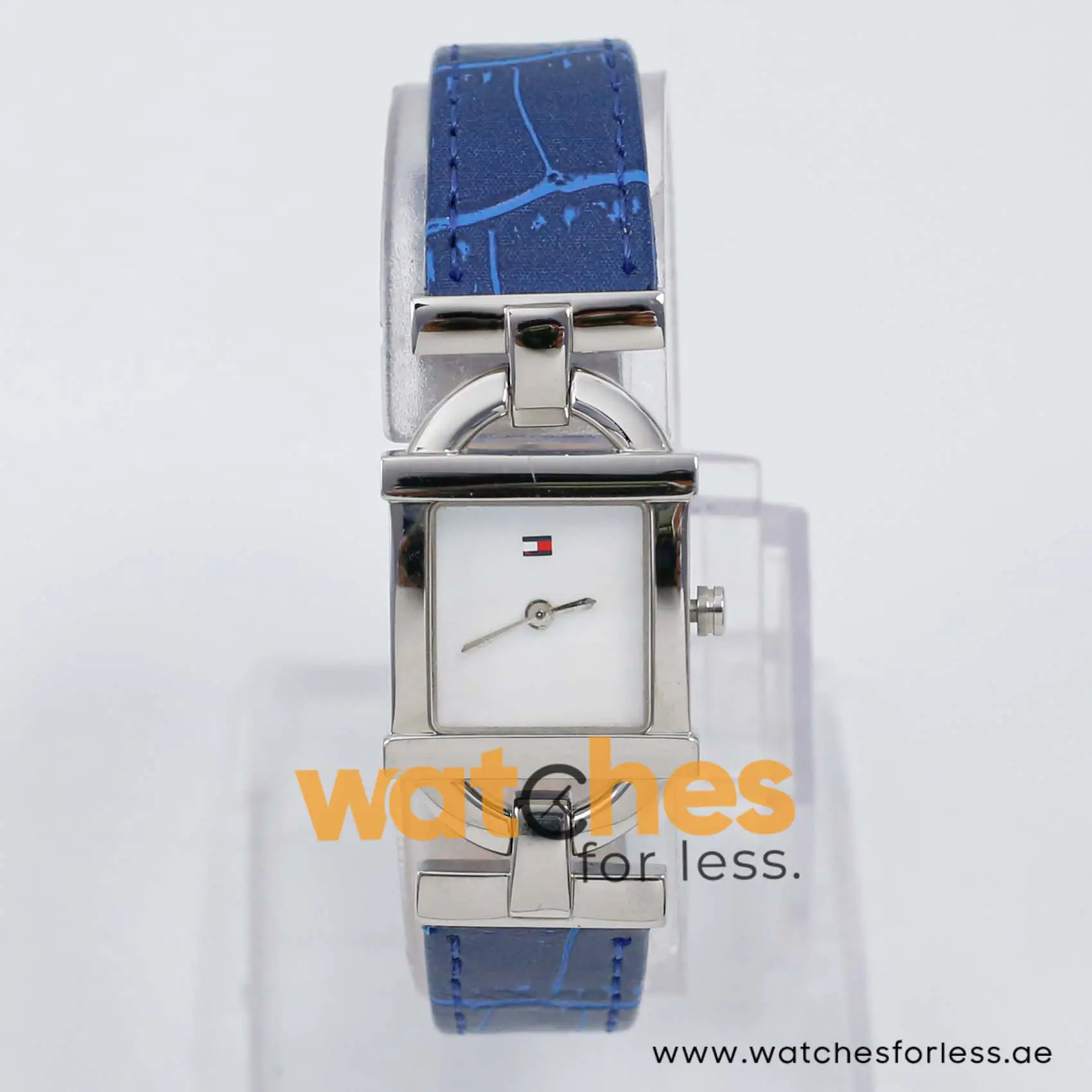 Tommy Hilfiger Women’s Quartz Blue Leather Strap Mother Of Pearl Dial 22mm Watch 1780332/1