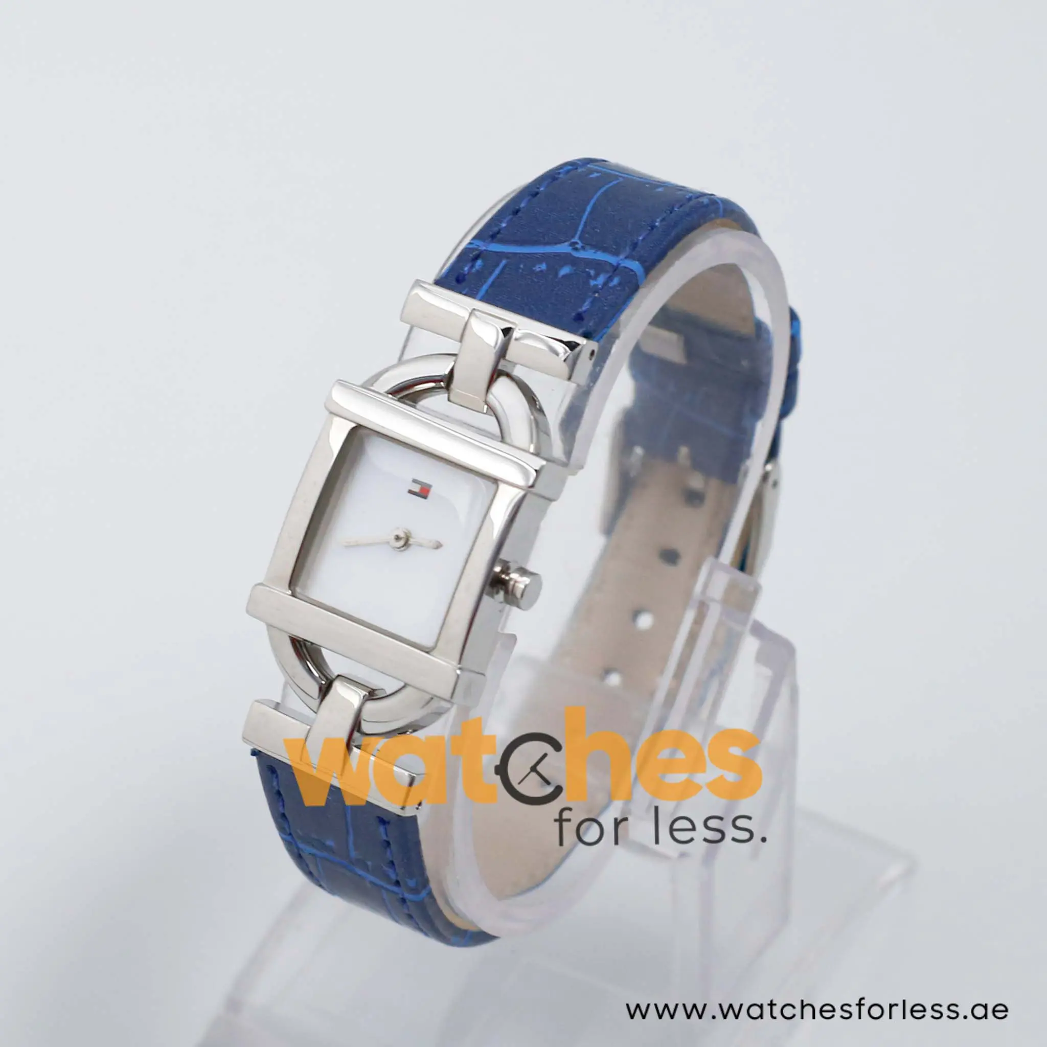 Tommy Hilfiger Women’s Quartz Blue Leather Strap Mother Of Pearl Dial 22mm Watch 1780332/1