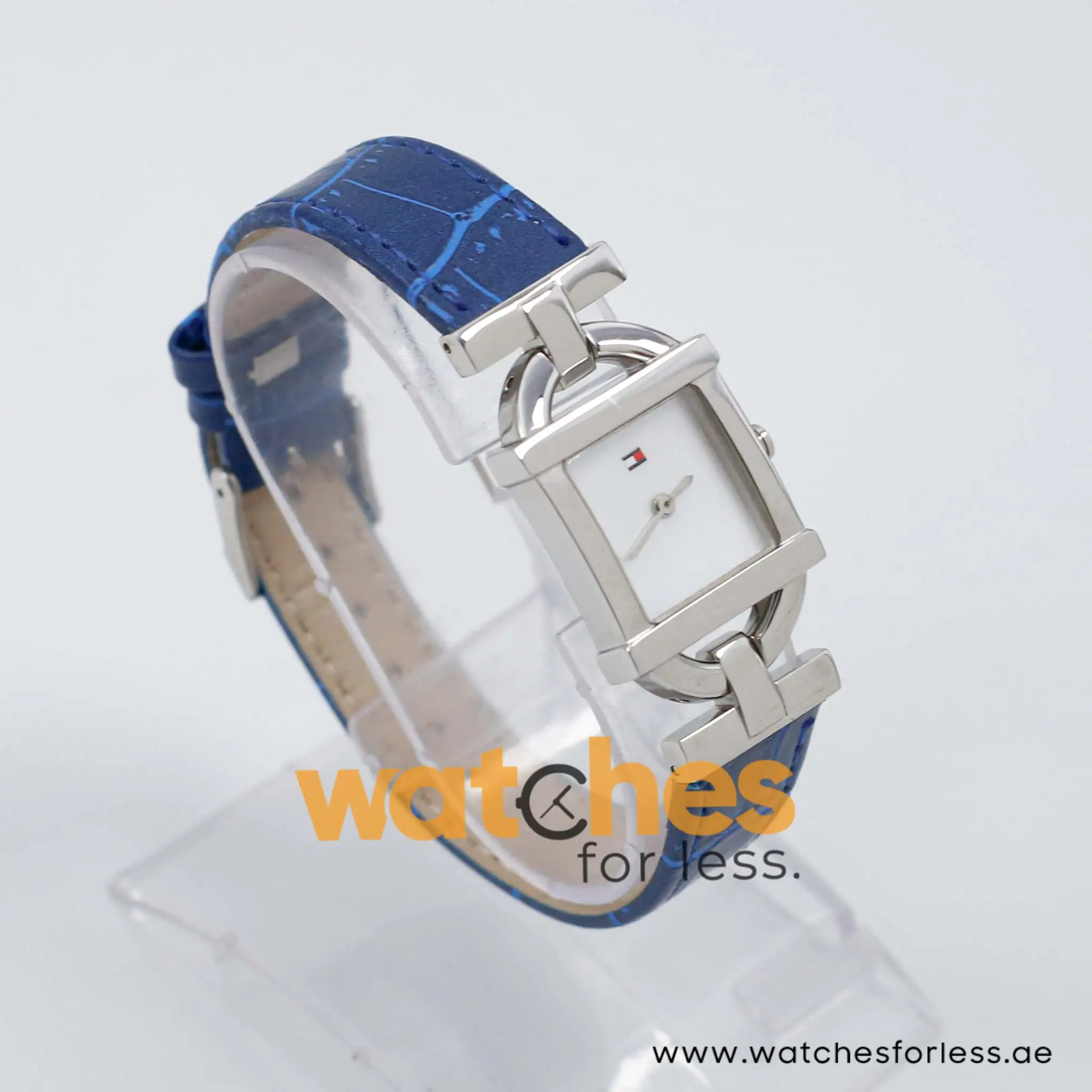 Tommy Hilfiger Women’s Quartz Blue Leather Strap Mother Of Pearl Dial 22mm Watch 1780332/1