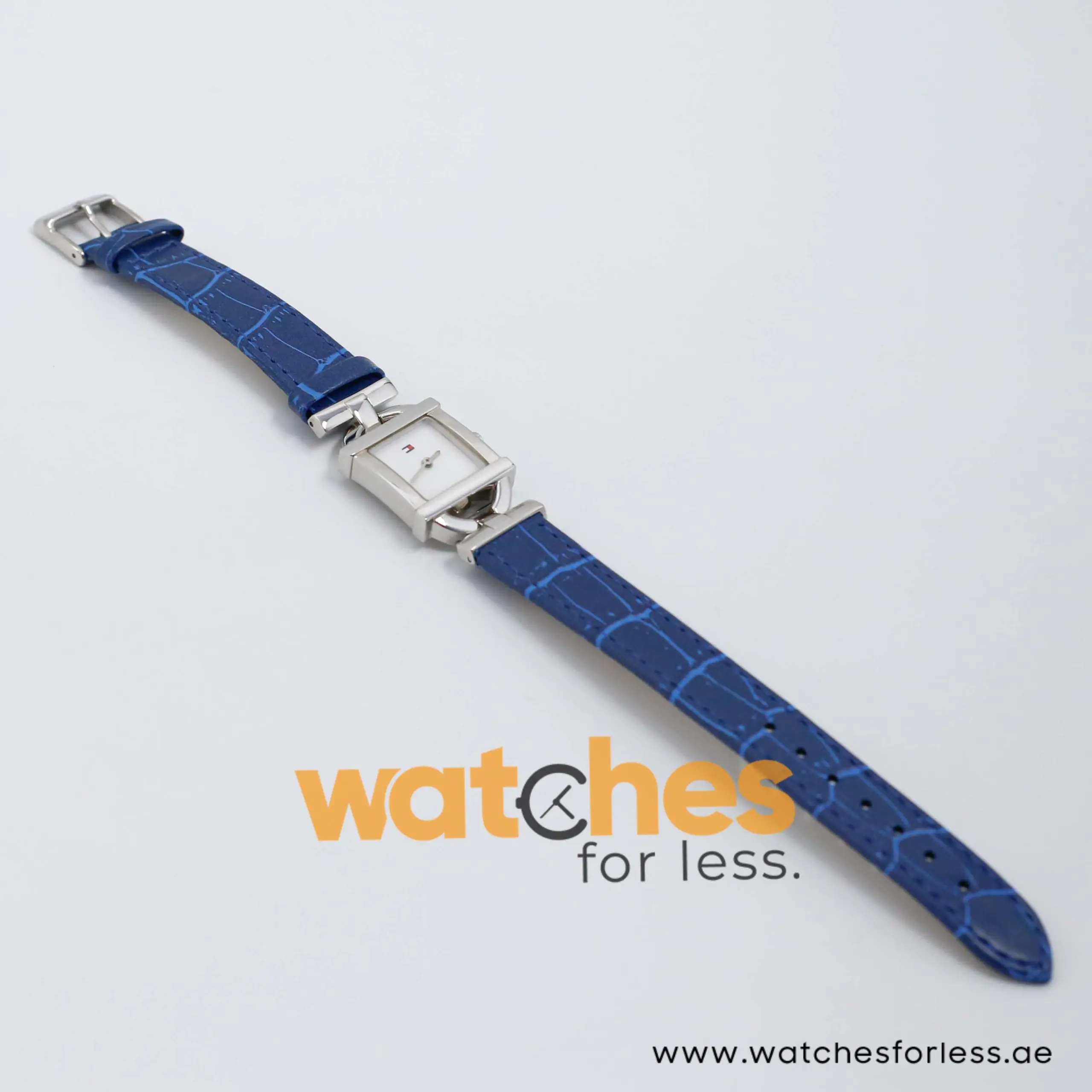 Tommy Hilfiger Women’s Quartz Blue Leather Strap Mother Of Pearl Dial 22mm Watch 1780332/1
