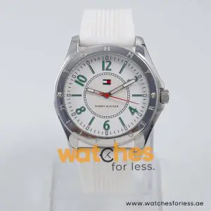 Tommy Hilfiger Women’s Quartz White Silicone Strap White Dial 40mm Watch 1780803
